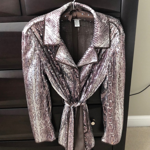 Chico's Sweaters - Brown sequin cardigan - comparable to size 8/m